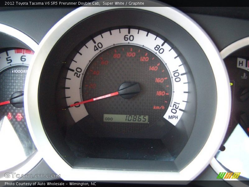 Super White / Graphite 2012 Toyota Tacoma V6 SR5 Prerunner Double Cab