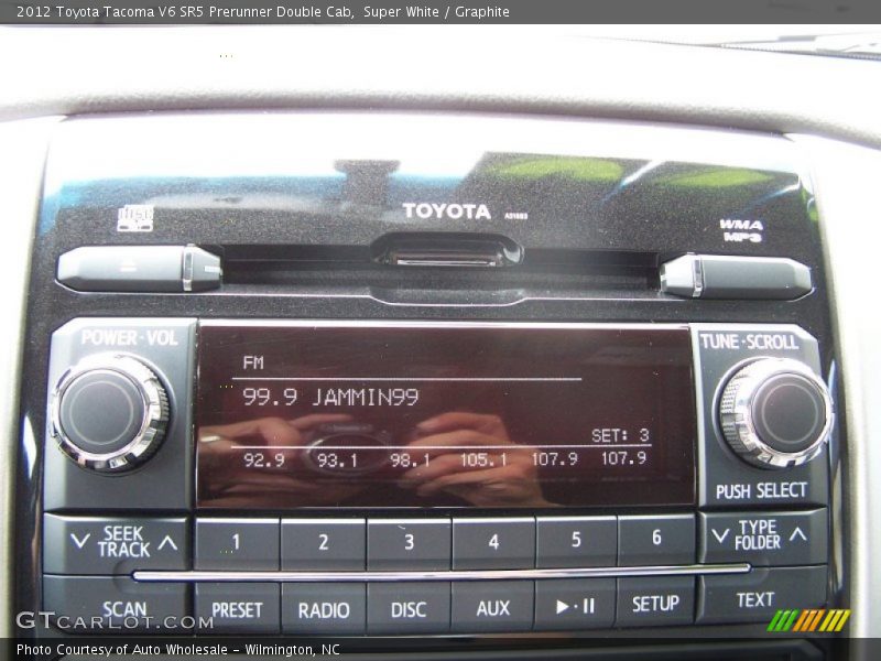 Super White / Graphite 2012 Toyota Tacoma V6 SR5 Prerunner Double Cab