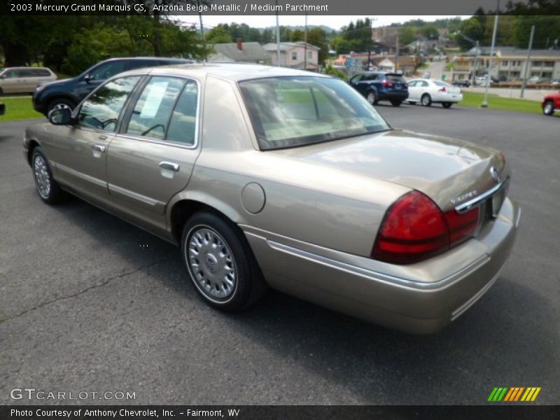 Arizona Beige Metallic / Medium Parchment 2003 Mercury Grand Marquis GS