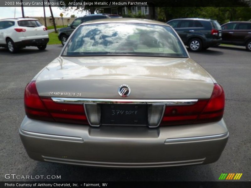 Arizona Beige Metallic / Medium Parchment 2003 Mercury Grand Marquis GS