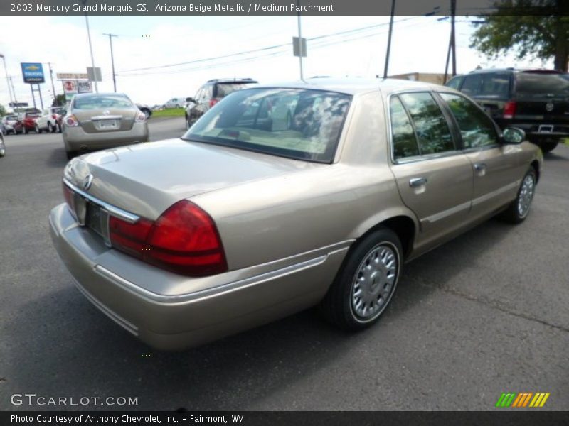 Arizona Beige Metallic / Medium Parchment 2003 Mercury Grand Marquis GS