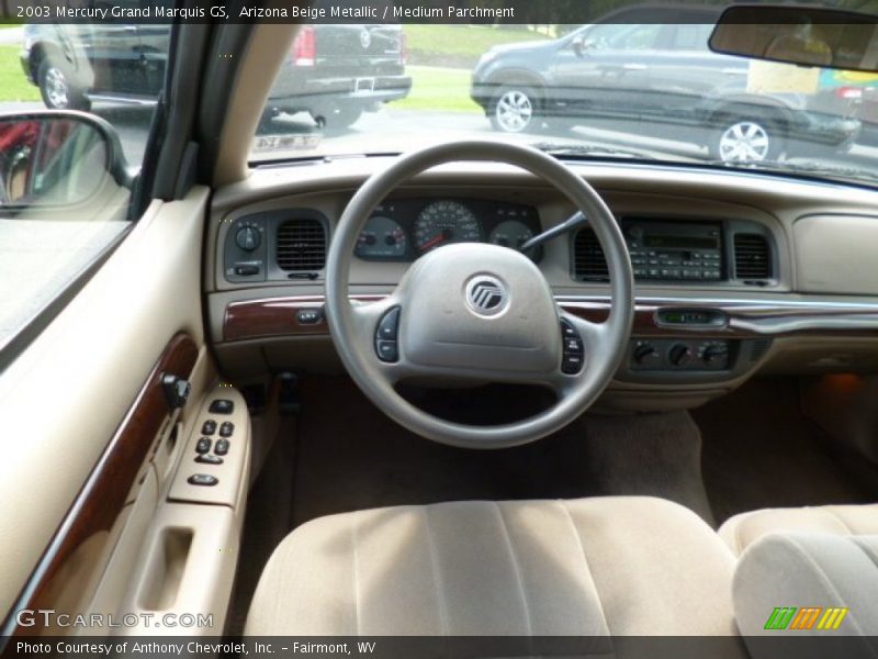 Arizona Beige Metallic / Medium Parchment 2003 Mercury Grand Marquis GS