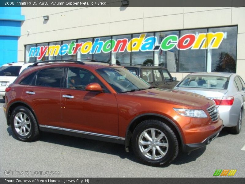 Autumn Copper Metallic / Brick 2008 Infiniti FX 35 AWD