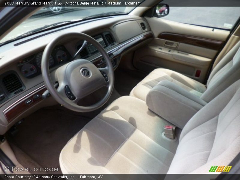 Arizona Beige Metallic / Medium Parchment 2003 Mercury Grand Marquis GS