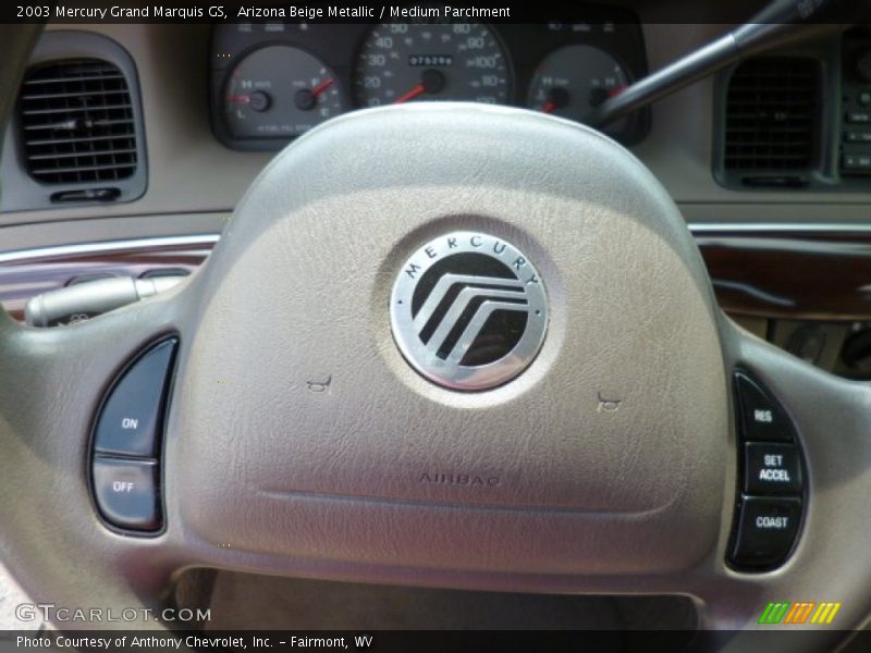 Arizona Beige Metallic / Medium Parchment 2003 Mercury Grand Marquis GS