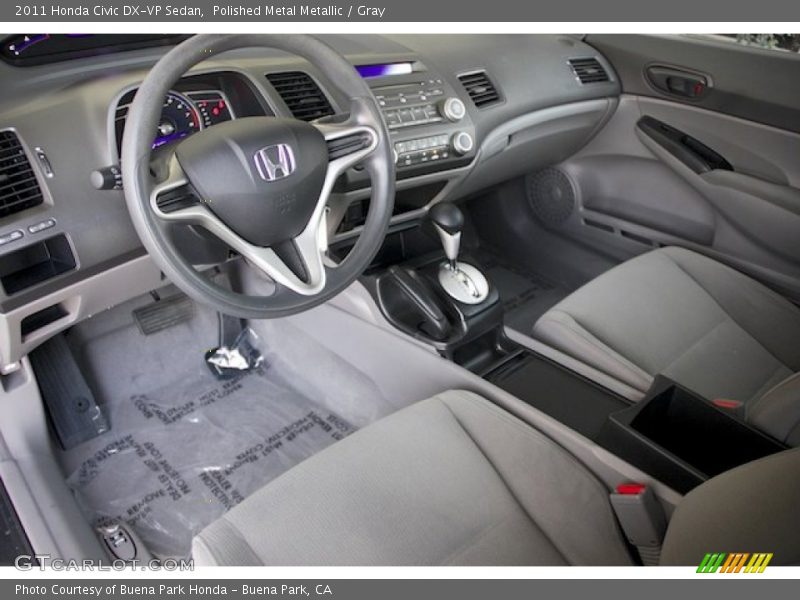 Polished Metal Metallic / Gray 2011 Honda Civic DX-VP Sedan