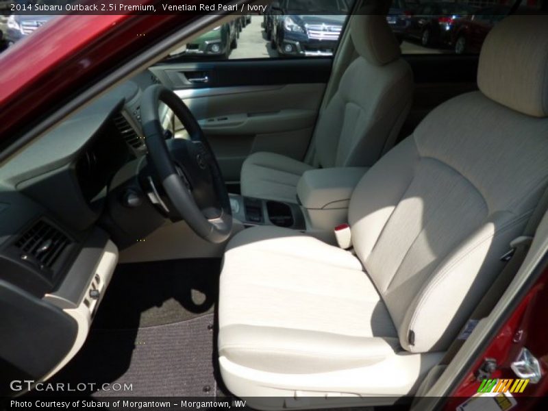 Venetian Red Pearl / Ivory 2014 Subaru Outback 2.5i Premium