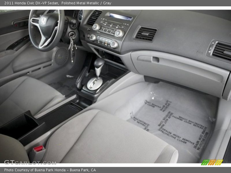 Polished Metal Metallic / Gray 2011 Honda Civic DX-VP Sedan
