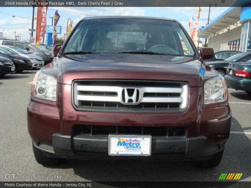 Dark Cherry Pearl / Gray 2008 Honda Pilot Value Package 4WD