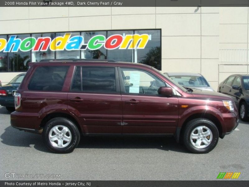 Dark Cherry Pearl / Gray 2008 Honda Pilot Value Package 4WD