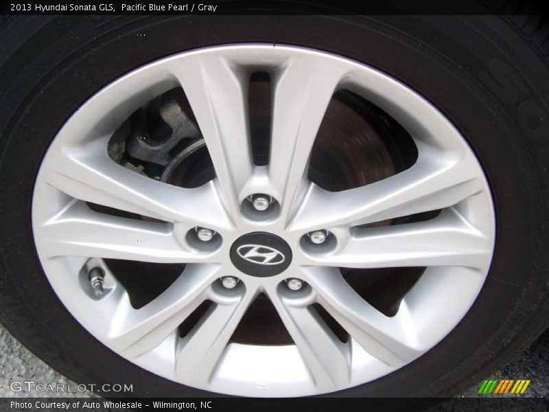 Pacific Blue Pearl / Gray 2013 Hyundai Sonata GLS