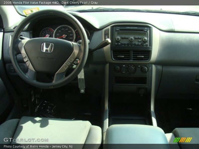 Dark Cherry Pearl / Gray 2008 Honda Pilot Value Package 4WD