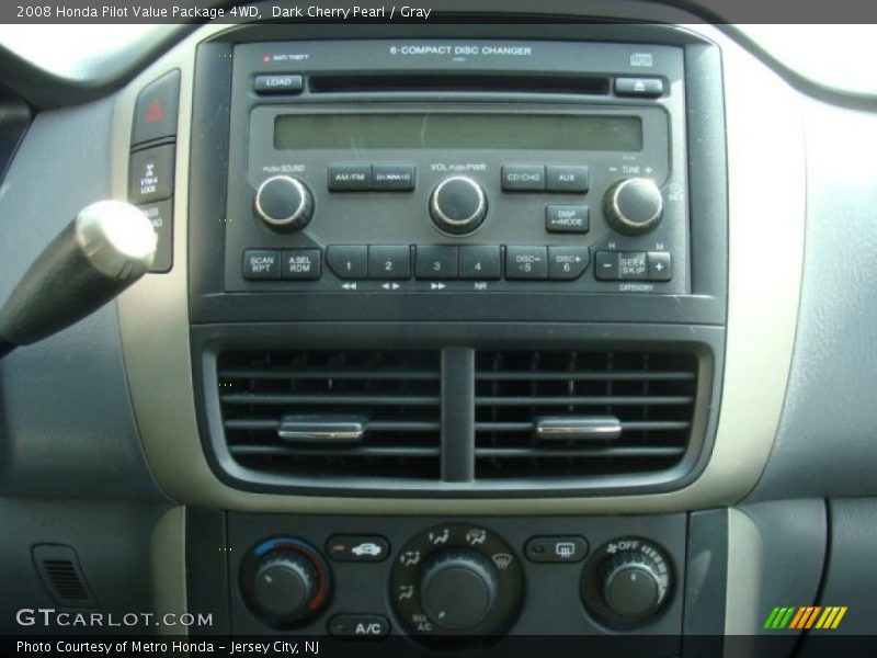 Dark Cherry Pearl / Gray 2008 Honda Pilot Value Package 4WD