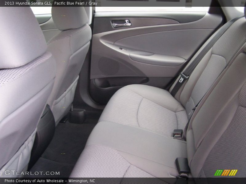 Pacific Blue Pearl / Gray 2013 Hyundai Sonata GLS