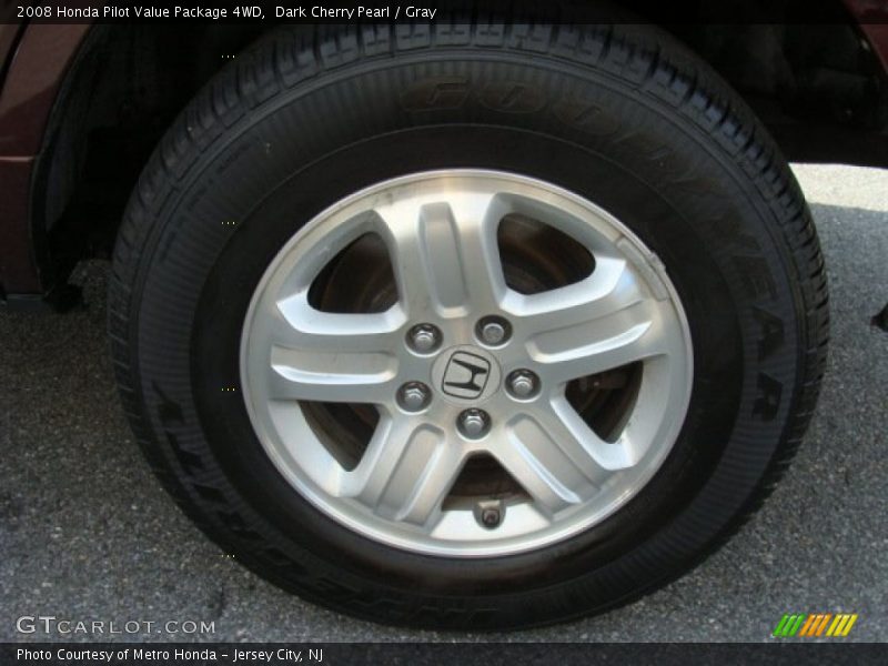 Dark Cherry Pearl / Gray 2008 Honda Pilot Value Package 4WD