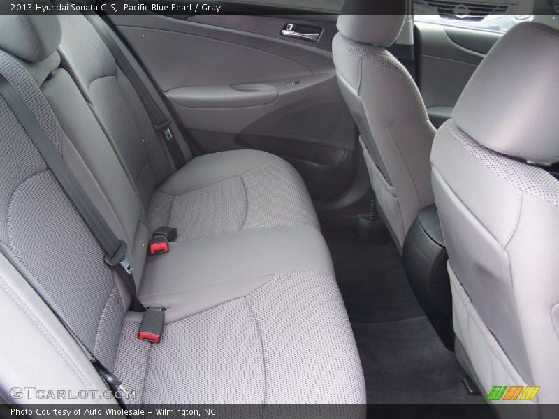 Pacific Blue Pearl / Gray 2013 Hyundai Sonata GLS
