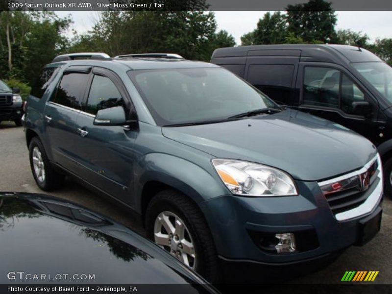 Silver Moss Green / Tan 2009 Saturn Outlook XR AWD