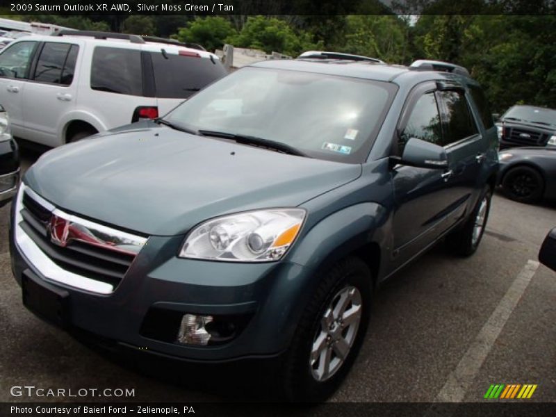 Silver Moss Green / Tan 2009 Saturn Outlook XR AWD