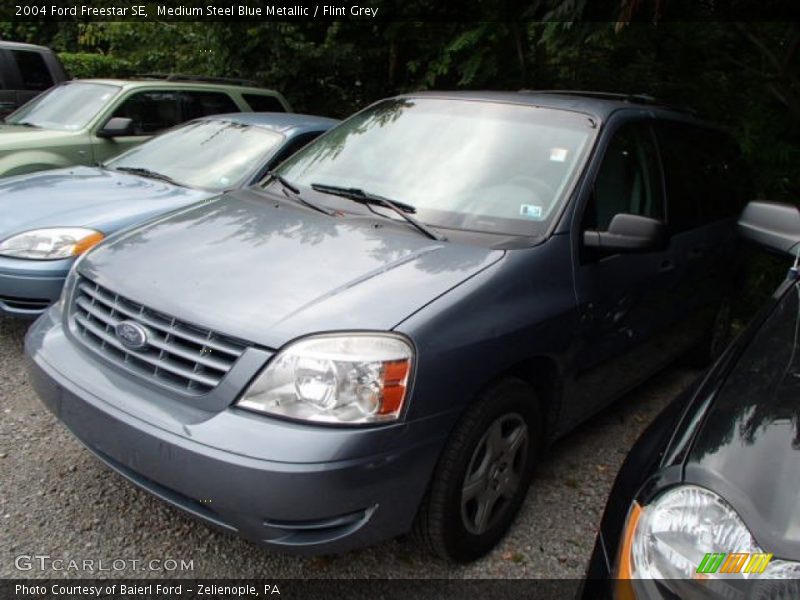 Medium Steel Blue Metallic / Flint Grey 2004 Ford Freestar SE