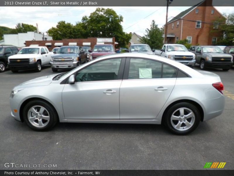 Silver Ice Metallic / Jet Black 2013 Chevrolet Cruze LT