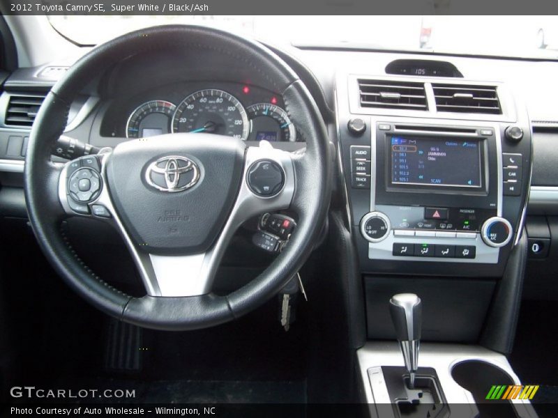 Super White / Black/Ash 2012 Toyota Camry SE