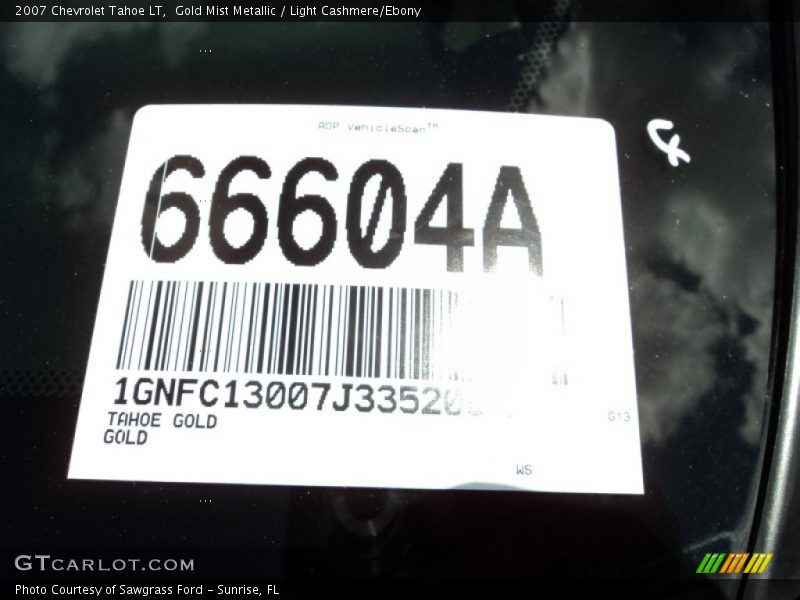 Gold Mist Metallic / Light Cashmere/Ebony 2007 Chevrolet Tahoe LT