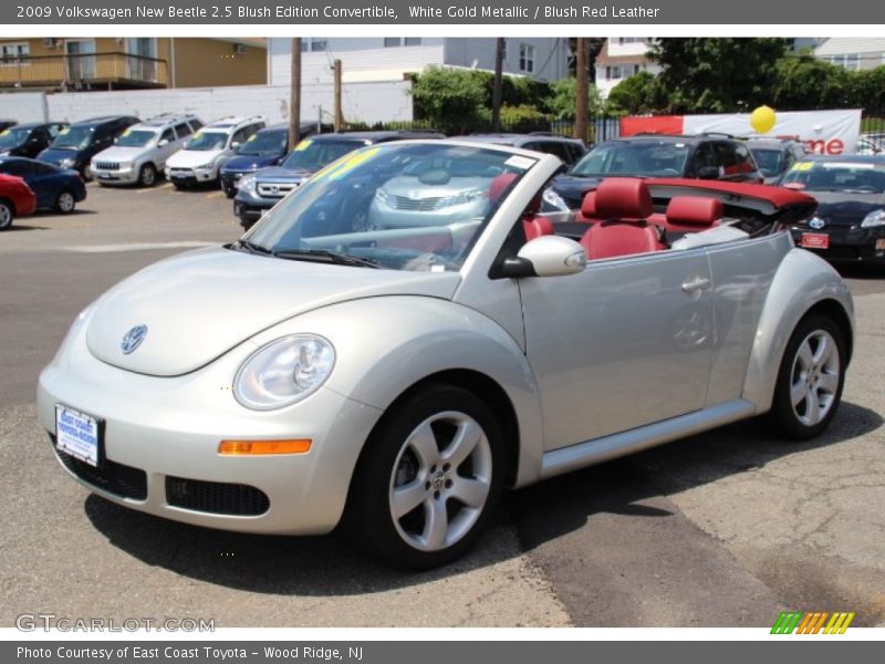 White Gold Metallic / Blush Red Leather 2009 Volkswagen New Beetle 2.5 Blush Edition Convertible