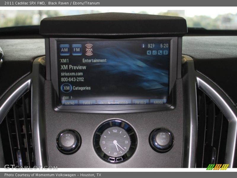 Black Raven / Ebony/Titanium 2011 Cadillac SRX FWD