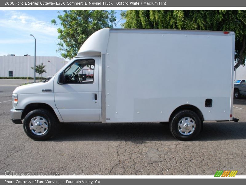 Oxford White / Medium Flint 2008 Ford E Series Cutaway E350 Commercial Moving Truck
