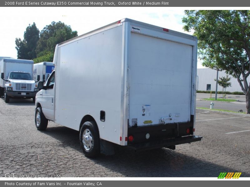 Oxford White / Medium Flint 2008 Ford E Series Cutaway E350 Commercial Moving Truck