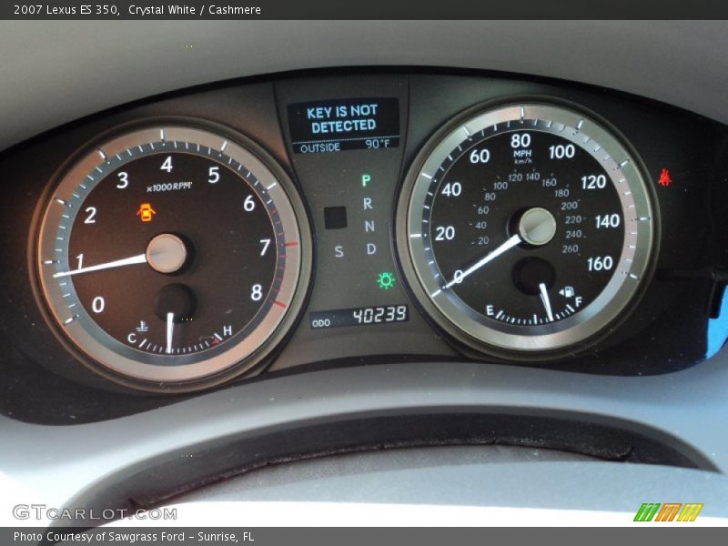 Crystal White / Cashmere 2007 Lexus ES 350