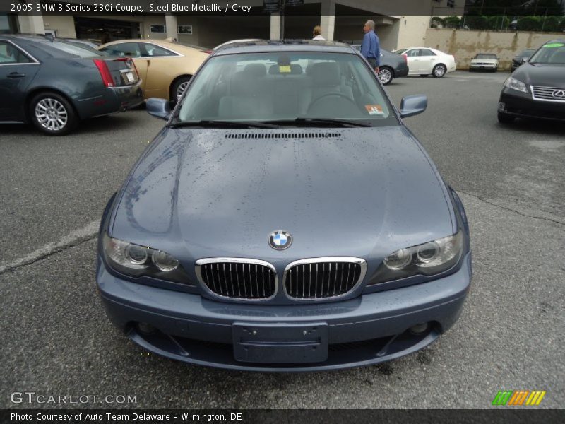 Steel Blue Metallic / Grey 2005 BMW 3 Series 330i Coupe