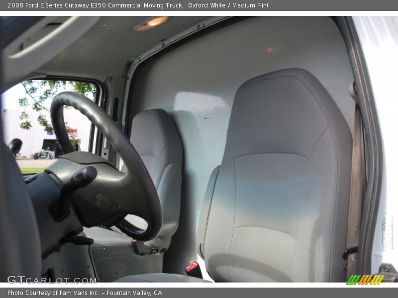 Oxford White / Medium Flint 2008 Ford E Series Cutaway E350 Commercial Moving Truck