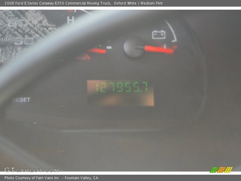 Oxford White / Medium Flint 2008 Ford E Series Cutaway E350 Commercial Moving Truck