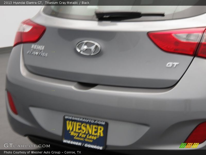 Titanium Gray Metallic / Black 2013 Hyundai Elantra GT