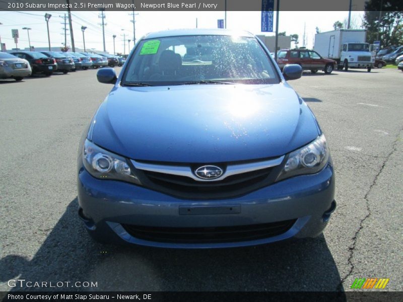 Newport Blue Pearl / Ivory 2010 Subaru Impreza 2.5i Premium Wagon