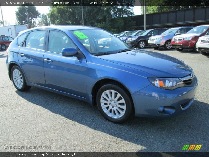 Front 3/4 View of 2010 Impreza 2.5i Premium Wagon