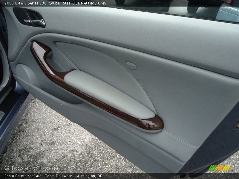 Steel Blue Metallic / Grey 2005 BMW 3 Series 330i Coupe