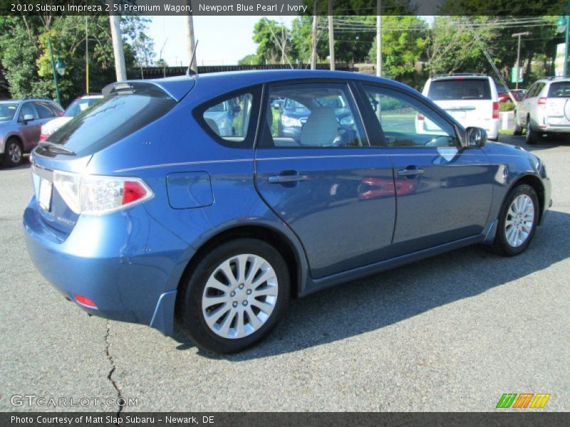 Newport Blue Pearl / Ivory 2010 Subaru Impreza 2.5i Premium Wagon