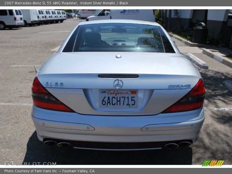 Iridium Silver Metallic / Black 2007 Mercedes-Benz SL 55 AMG Roadster