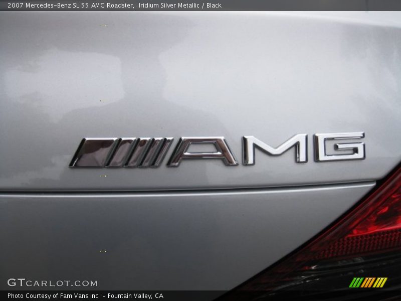 Iridium Silver Metallic / Black 2007 Mercedes-Benz SL 55 AMG Roadster