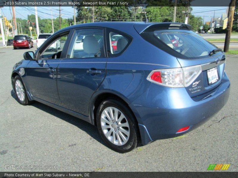 Newport Blue Pearl / Ivory 2010 Subaru Impreza 2.5i Premium Wagon