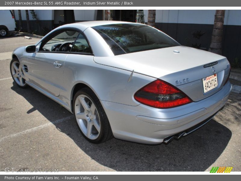 Iridium Silver Metallic / Black 2007 Mercedes-Benz SL 55 AMG Roadster