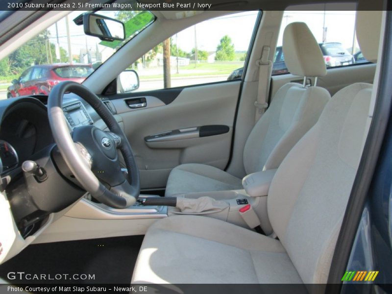 Newport Blue Pearl / Ivory 2010 Subaru Impreza 2.5i Premium Wagon