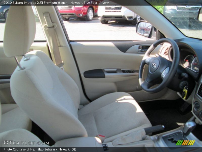 Newport Blue Pearl / Ivory 2010 Subaru Impreza 2.5i Premium Wagon