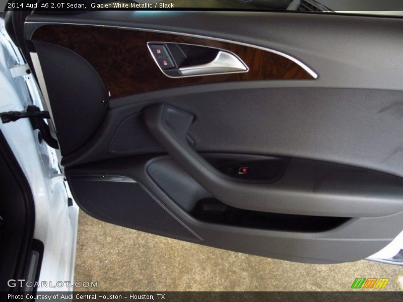 Glacier White Metallic / Black 2014 Audi A6 2.0T Sedan