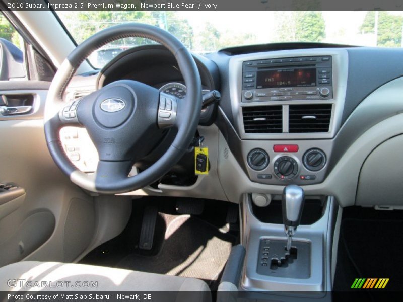 Newport Blue Pearl / Ivory 2010 Subaru Impreza 2.5i Premium Wagon