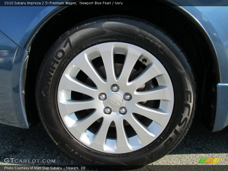 Newport Blue Pearl / Ivory 2010 Subaru Impreza 2.5i Premium Wagon