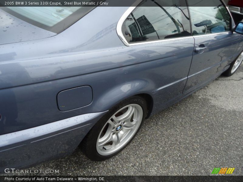 Steel Blue Metallic / Grey 2005 BMW 3 Series 330i Coupe