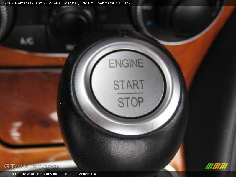 Iridium Silver Metallic / Black 2007 Mercedes-Benz SL 55 AMG Roadster
